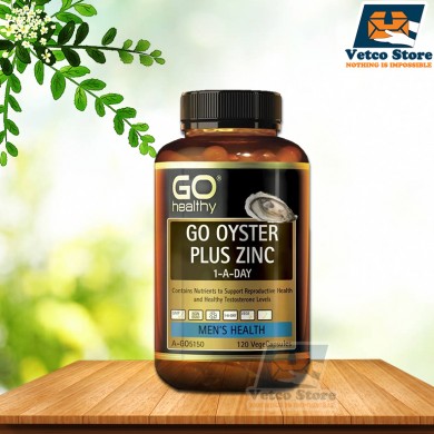 Tinh chất hàu Go Oyster Plus Zin C Go Healthy - 120viên